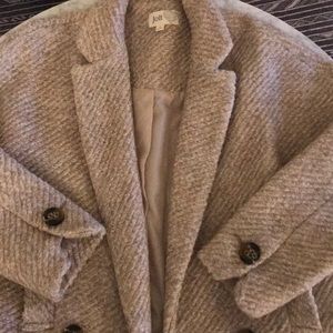 Cream wool coat